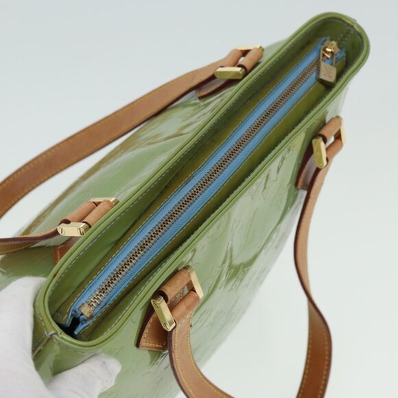 Louis Vuitton Green Monogram Vernis Houston Hand Bag - Picture 6 of 16